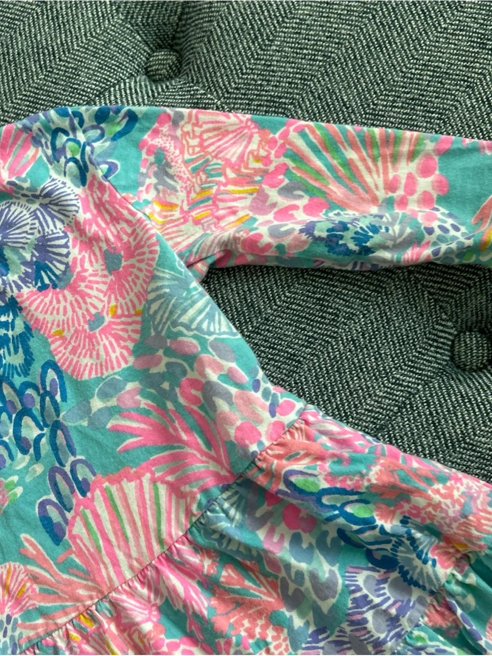 Lilly Pulitzer Girl's Pink Mini Geanna Long Sleeve Cotton Dress - XSmall (2-3)